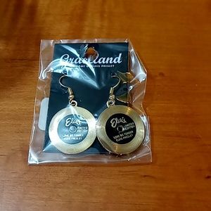 Elvis Presley golden records women's earrings New